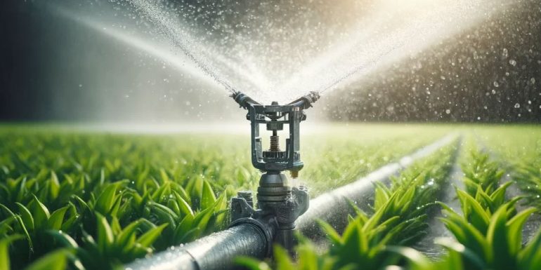 چینش آب پاش ها در زمین