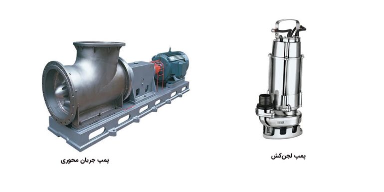 پمپ لجن‌کش + پمپ جریان محوری